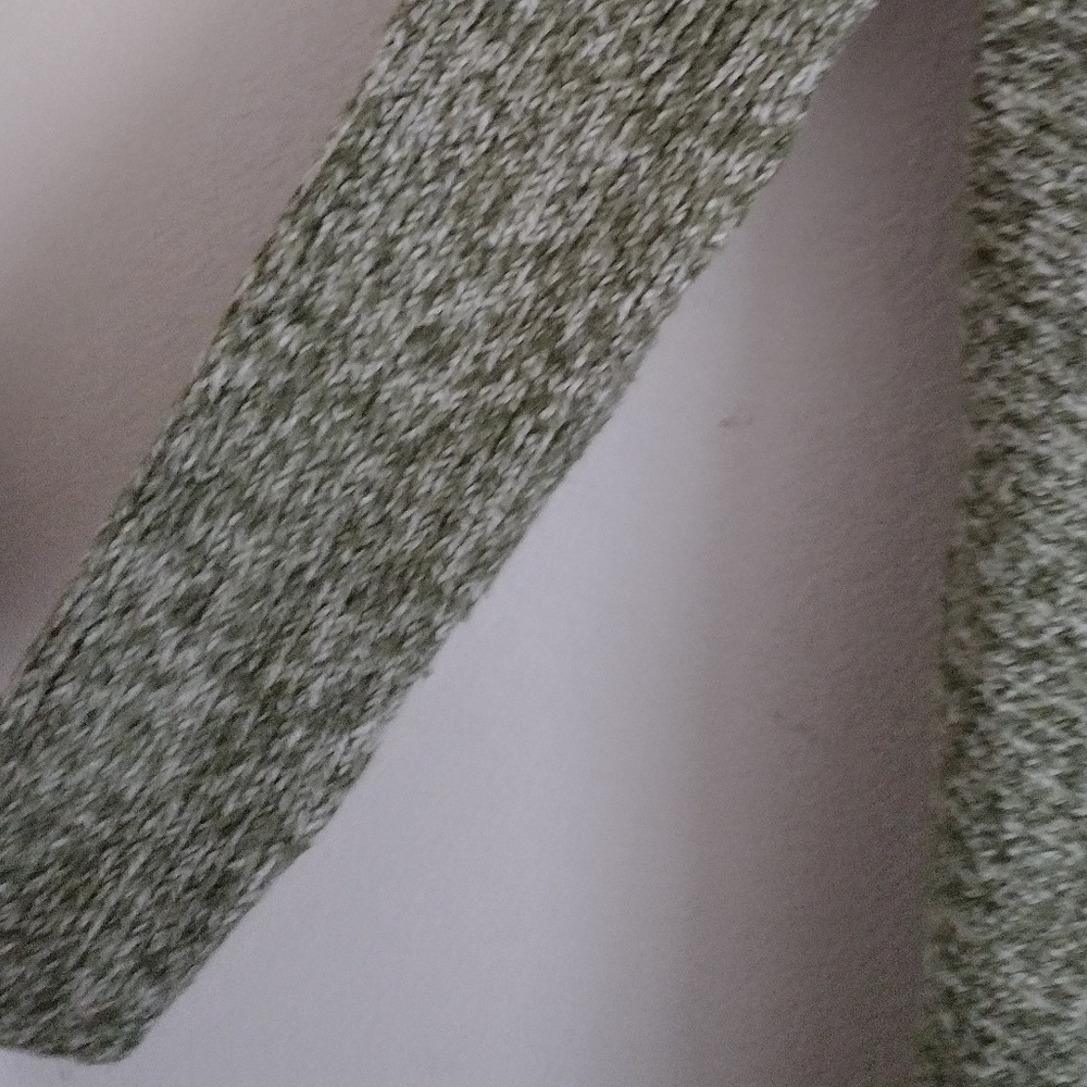 Soybu green and white striped colorblock knit cardigan wrap cotton blend… - Picture 3 of 6